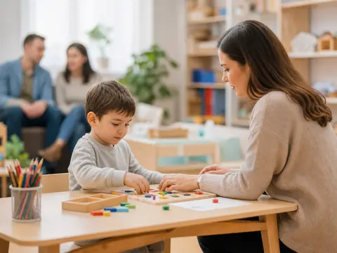 Anaokulunda pedagojik danışmanlık desteği alan çocuk